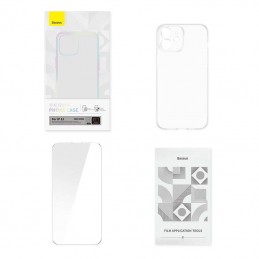 Transparent Case and Tempered Glass set Baseus Corning for iPhone 12