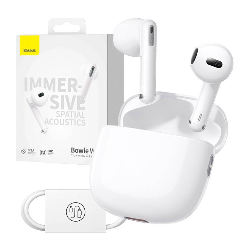 Earphones TWS Baseus Bowie WX5 (white)