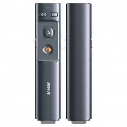 Baseus Orange Dot Multifunctionale remote control for presentation, with a laser pointer - gray