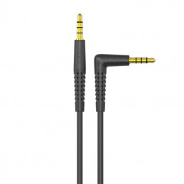 AUX cable, Budi 1.2m (black/white)