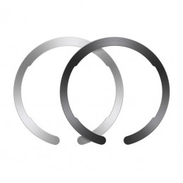 Adapter for Magsafe ESR HaloLock Ring for smartphone 2pcs. (black/silver)