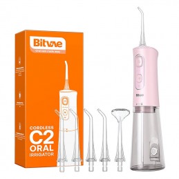 Water flosser with nozzles set Bitvae C2 (pink)