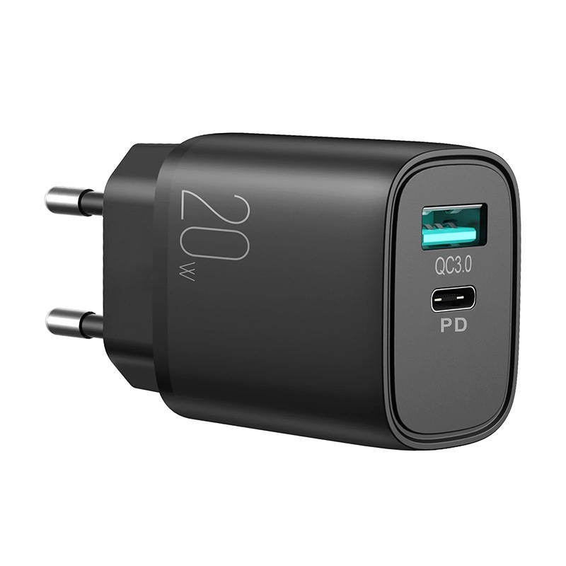 Charger 20W Dual-Port (QC3.0+PD) Joyroom L-QP2011 (black)