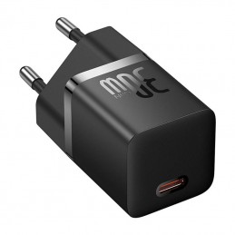 Mini wall charger Baseus GaN5 30W (black)