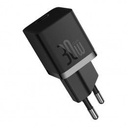 Mini wall charger Baseus GaN5 30W (black)