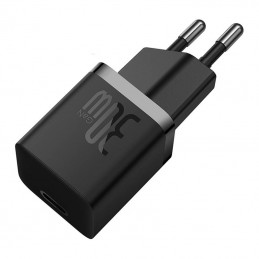 Mini wall charger Baseus GaN5 30W (black)