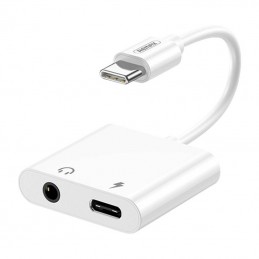 Adapter Remax USB-C to USB-C, AUX 3.5mm, RL-LA11 (white)