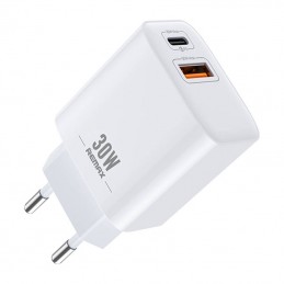 Wall charger Remax, RP-U82, USB, USB-C 30W (white)