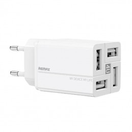 Wall charger Remax, RP-U43, 4x USB, 3.4A (white)