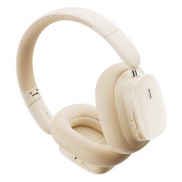 Wireless Headphones with Noise-Cancellation Baseus Bowie H1i (White)