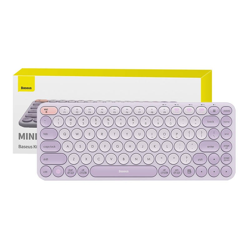 Wireless Tri-Mode Keyboard Baseus K01A (Purple)