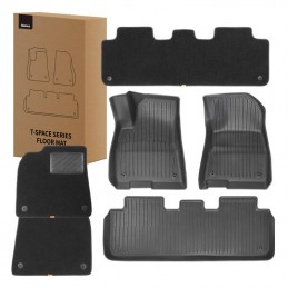 6-Piece Floor Mat for Tesla Baseus T-Space Series (velvet black)