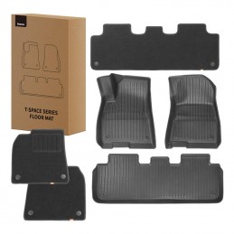 9-Piece Floor Mat for Tesla Baseus T-Space Series (Polypropylene black)
