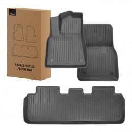 3-Piece Floor Mat for Tesla Baseus T-Space Series (black)