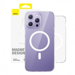 Magnetic Phone Case for iP 14 PRO Baseus OS-Lucent Series (Clear)