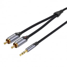 2xRCA cable (Cinch) jack to 3.5mm Vention BCNBI 3m (grey)
