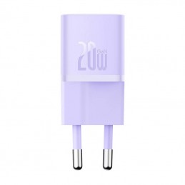 Mini wall charger Baseus GaN5 20W (purple)