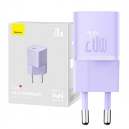 Mini wall charger Baseus GaN5 20W (purple)