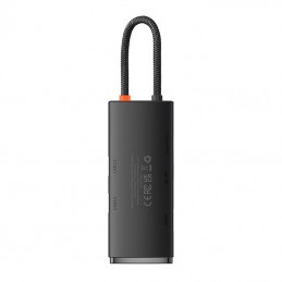 Hub Baseus OS Lite 6-Port (Type-C to HDMI+USB3.0*2+PD+SD/TF) (black