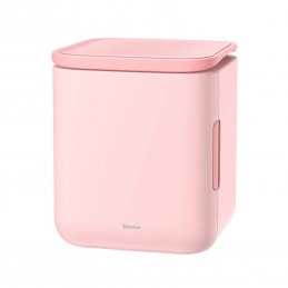 Mini fridge Baseus Igloo with heating function, 6L, 230V (pink)