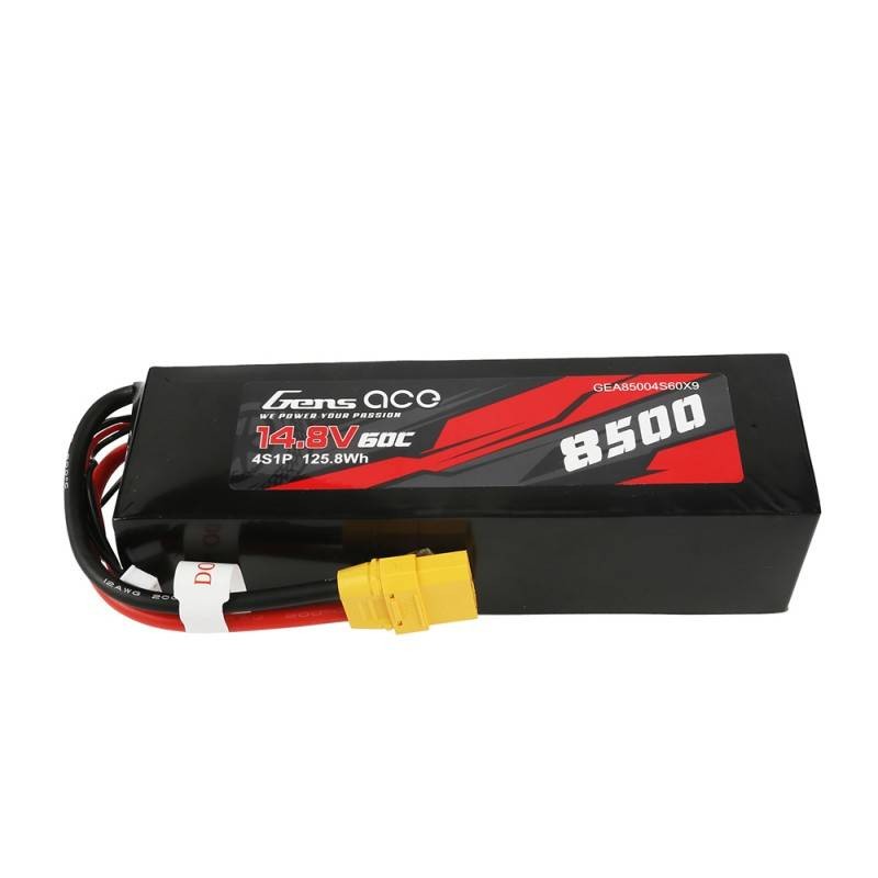 Gens Ace 8500mAh 14.8V 60C 4S1P XT90 battery