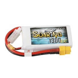 Gens Ace Soaring 1300mAh 7.4V 30C 2S1P XT60 battery