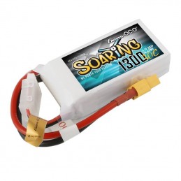 Gens Ace Soaring 1300mAh 11.1V 30C 3S1P XT60 battery