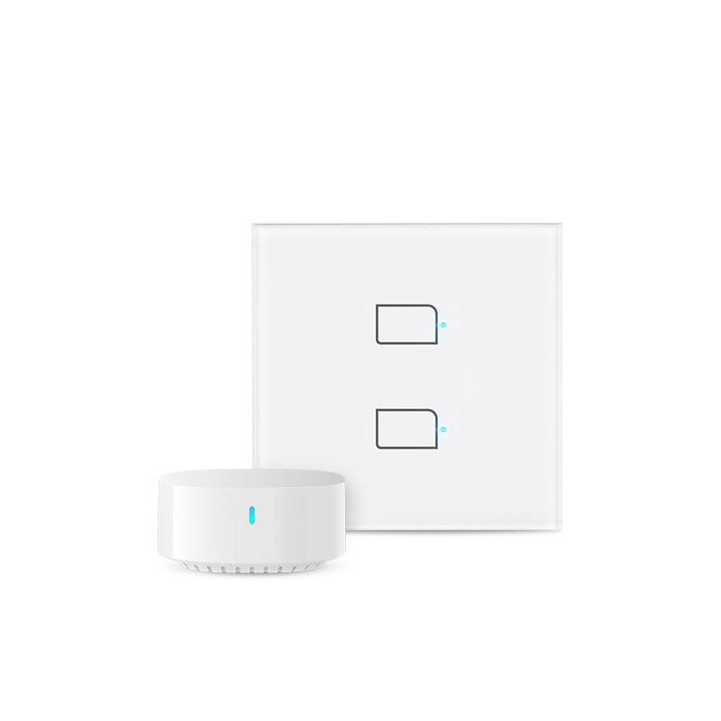 WI-FI SMART LIGHT SWITCH TC3-EU-2 BroadLink (2-channel - with smart  S3 hub)