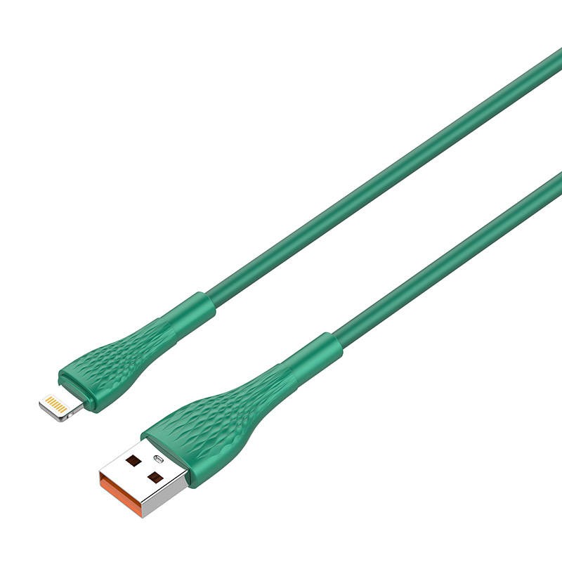 Lightning Cable LDNIO LS672 30W, 2m (green)