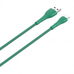 USB to USB-C cable LDNIO LS672, 30W, 2m (green)