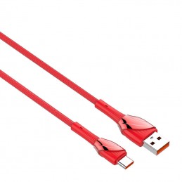 USB to USB-C cable LDNIO LS662, 30W, 2m (red)