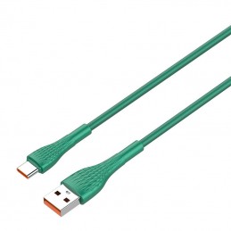USB to USB-C cable LDNIO LS671, 30W, 1m (green)