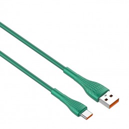 USB to USB-C cable LDNIO LS671, 30W, 1m (green)