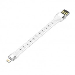 LDNIO LS50 0,15m USB - Lightning Cable (White)