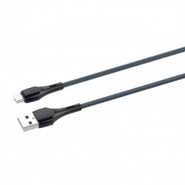 LDNIO LS521 1m USB - Micro USB Cable (Grey-Blue)