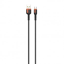 LDNIO LS531 USB - Micro USB 1m Cable (Grey-Orange)