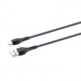 LDNIO LS521, 1m  USB - USB-C Cable (Grey-Blue)