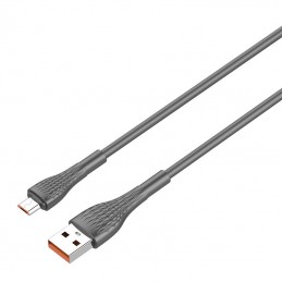 LDNIO LS672 USB - Micro USB 2m, 30W Cable (Grey)