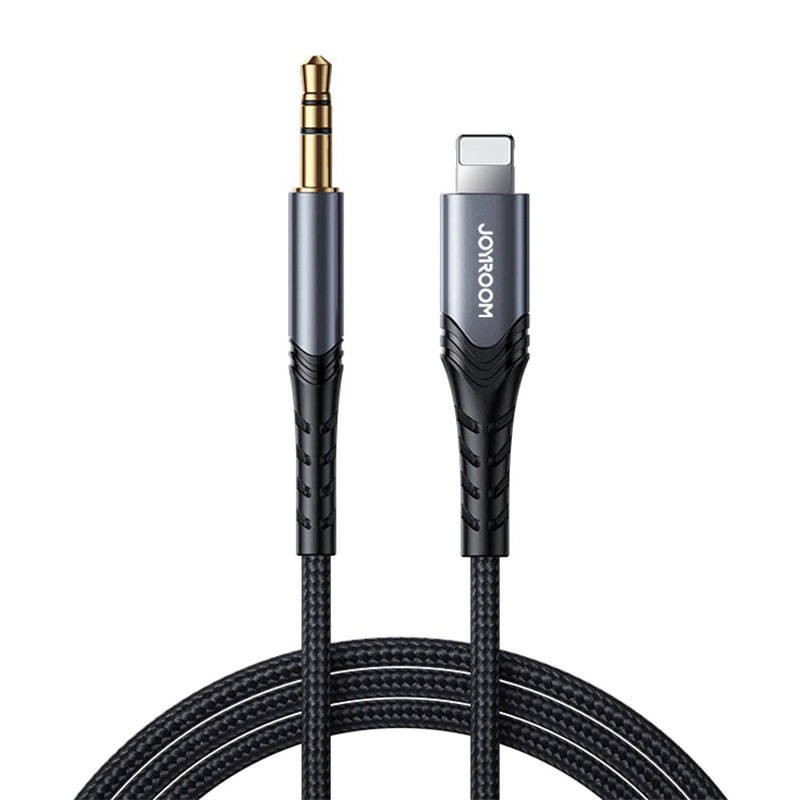 Port Audio Cable 3.5mm Lightning 2m Joyroom SY-A02 (black)