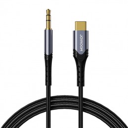 Port Audio Cable 3,5 mm mini jack / USB Type-C / 1m Joyroom SY-A03 (black)