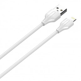 USB to Lightning cable LDNIO LS540, 2.4A, 0.2m (white)