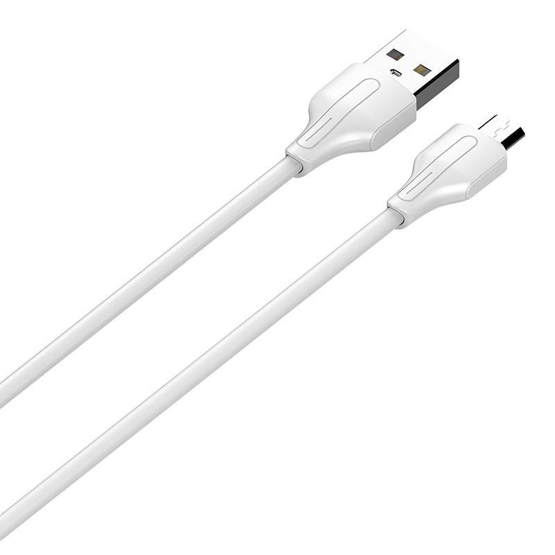 USB to Micro USB cable LDNIO LS540, 2.4A, 0.2m (white)