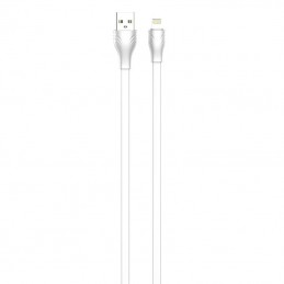 USB to Lightning cable LDNIO LS551, 2.1A, 1m (white)