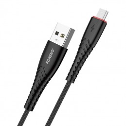 Foneng X15 USB to Micro USB Cable, 2.4A, 1.2m (Black)