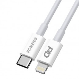 USB-C cable for Lighting Foneng X31, 3A, 2M (white)