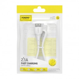 USB to Lightning Cable Foneng X77, 2.1A, 1m (white)