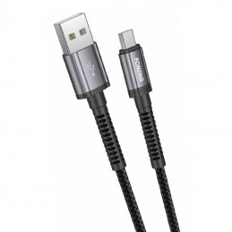 Foneng X83 USB to micro USB cable, 2.1A, 1m (black)