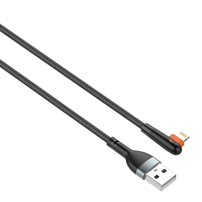 Cable Lightning to USB UGREEN 2.4A US199, 1m (Black)