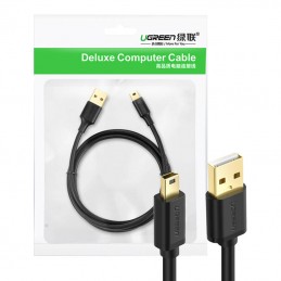 Cable USB 2.0 UGREEN 10355B, male, mini USB, 1m (black)