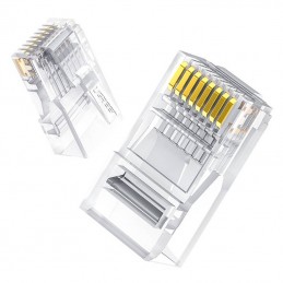 Modular Plugs RJ45 Cat 6 UGREEN 50961, 10-pack (transparent)